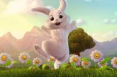 Le petit Lapin sur la lune